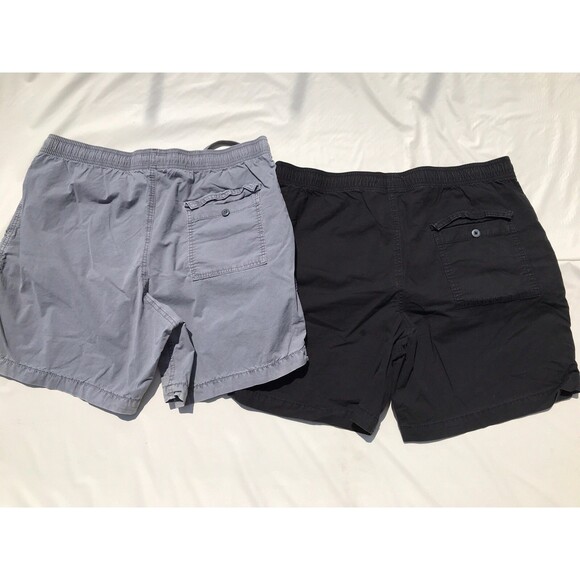 2 American Eagle Men's Trekker Shorts Above The Knee Size Large Black And Grey - Picture 4 of 9